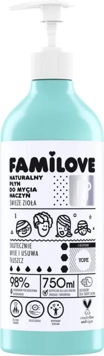 Lëng për larje enësh Yope Familove Natural 750ml - 1