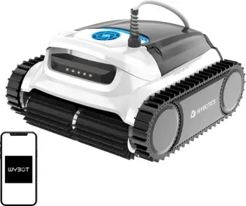 Robot pastrimi për pishinë Wybot M1C me kabllo, kontroll përmes aplikacionit, i bardhë/zi