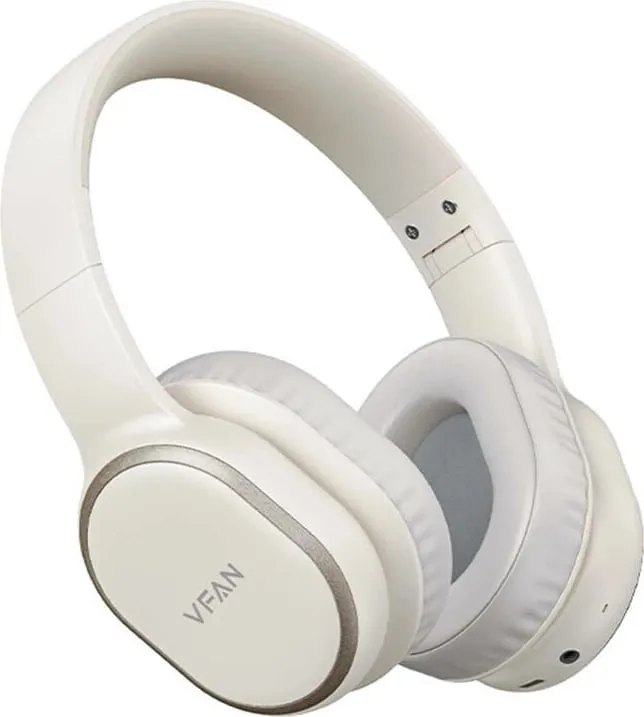 Kufje pa tela Vipfan BE02, Over-ear, Bluetooth 5.1, Bardhë - 1