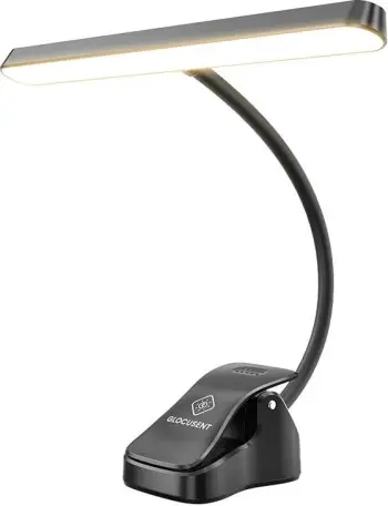 Llambë pa tela për nota muzikore Glocusent GLCSNTA1601, LED, USB-C, 4000mAh, e zezë