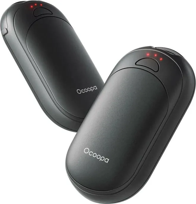 Ngrohës dore Ocoopa UT3053, 2x2500 mAh, USB-C, i zi, set prej 2 copë - 1