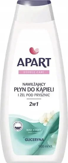 Xhel dushi dhe lëng për banjë 2n1 për femra Apart Natural Double Care White Flowers, 900ml