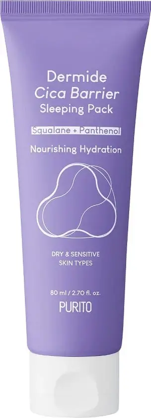 Krem nate PURITO Dermide Cica Barrier Sleeping Pack për femra 80ml
