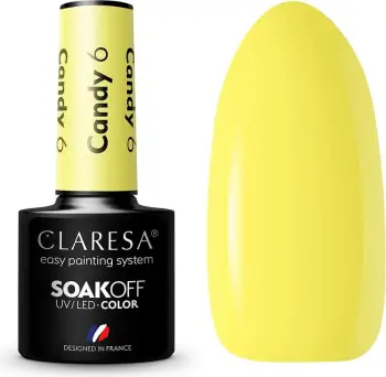 Llak për thonj për femra Claresa Soak Off UV/LED Candy Hybrid Lacquer, 6.5g