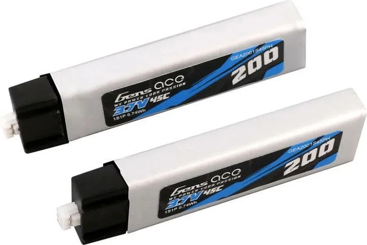 Bateri LiPo Gens ace GEA2001S45PH, 200mAh, 3.7V, 45C, set 2 copë - 3
