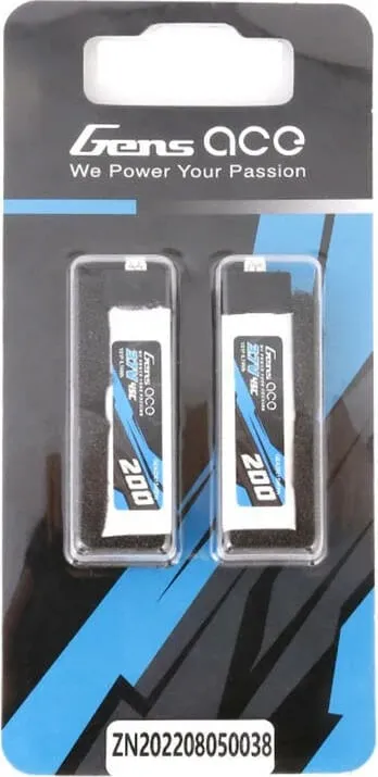 Bateri LiPo Gens ace GEA2001S45PH, 200mAh, 3.7V, 45C, set 2 copë - 4
