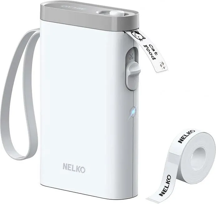 Printer etiketa termik Nelko P21, Bluetooth, 1200 mAh, i bardhë - 3