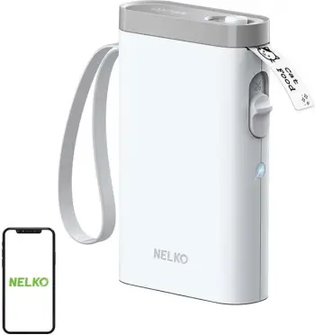 Printer etiketa termik Nelko P21, Bluetooth, 1200 mAh, i bardhë