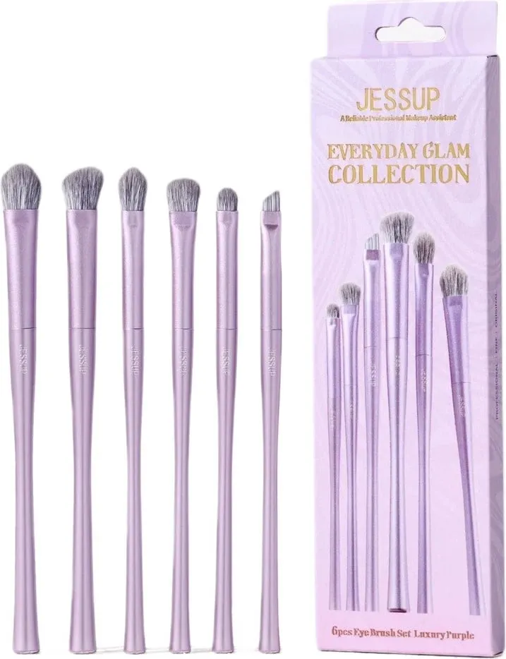 Set brushash për sy JESSUP T516 për femra vjollcë 6 copë - 1