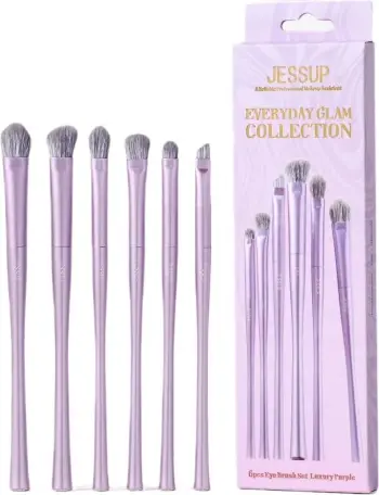 Set brushash për sy JESSUP T516 për femra vjollcë 6 copë