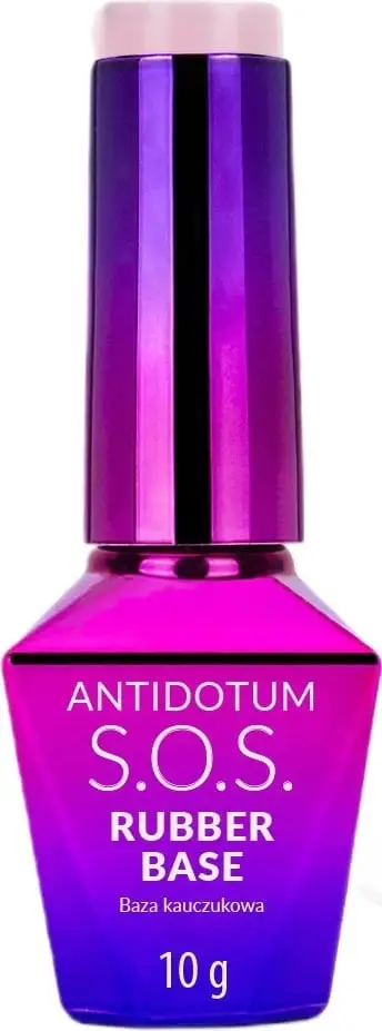 Bazë për thonj Molly Nails S.O.S. Antidotum Rubber Base për femra Powder Pink 10g