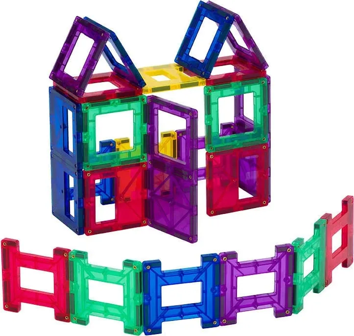 Set magnetik lodrash Playmags 3D, 24 pjesë, shumëngjyrëshe - 2
