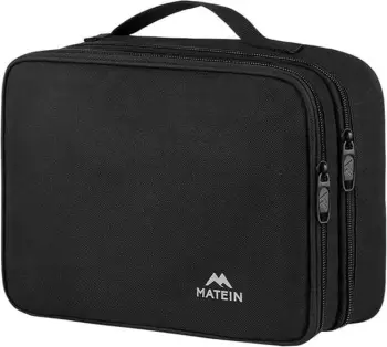 Çantë udhëtimi Matein 1225 me organizator për kabllo/elektronikë, e zezë