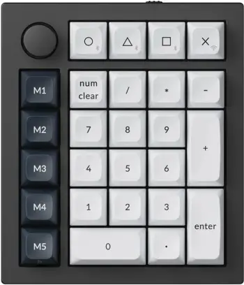 Tastierë numerike mekanike Keychron Q0 Max RGB wireless, Gateron Jupiter Red Switch, e zezë