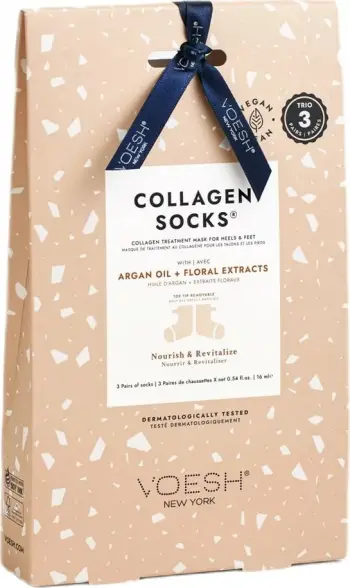 Maskë për këmbë VOESH Collagen Socks Trio për femra, 3 palë