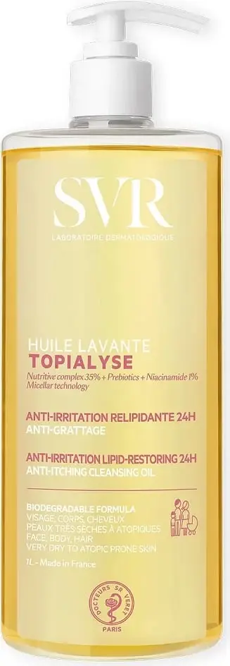 Vaj pastrues trupi dhe fytyre SVR Topialisi, relipidues, kundër irritimit, 1L