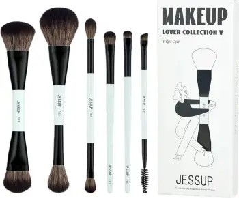 Set furçash për grim Jessup T501 për femra, 6 copë