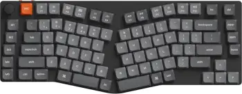 Tastierë mekanike wireless Keychron K15 Max, profil i ulët, Alice 75%, Gateron Red Switch, LED i bardhë, e zezë