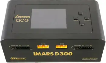 Karikues Gens Ace IMARS D300 G-Tech Channel, 300W/700W, për bateri RC, i zi