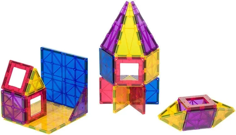 Set magnetik lodrash Playmags 165, 32 pjesë, shumëngjyrëshe - 3