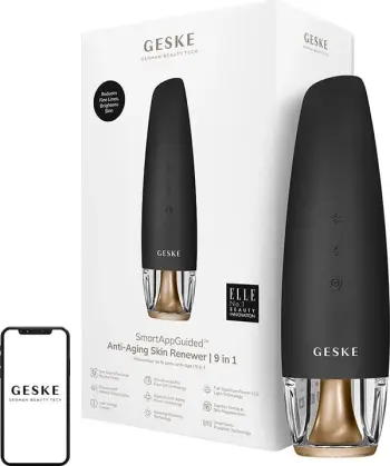 Masazhator fytyre Geske Anti-Aging Skin Renewer 9in1, gri