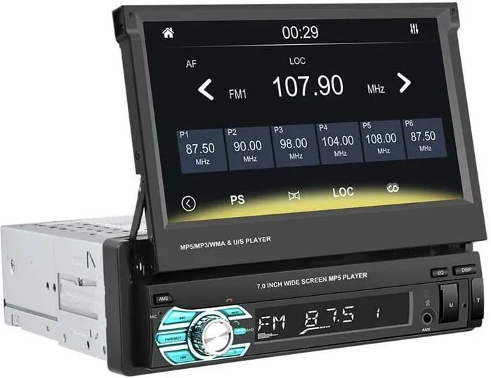 Monitor makine Podofo A3503, 7 inç, CarPlay & Android Auto, Ekran me prekje - 2