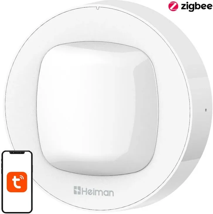 Sensor lëvizje Heiman WS3MS, PIR, smart, WiFi, i bardhë - 3