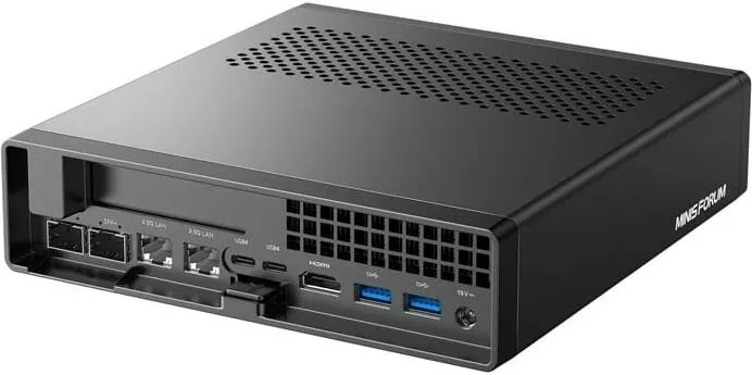 Kasë Mini PC Minisforum MS-01-S1390, Intel Core i9-13900H, barebone, e zezë - 1