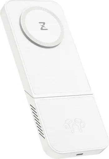 Karikues wireless INVZI MGF7W 3-në-1, 15W, i bardhë
