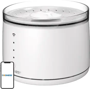 Burim uji për kafshë Dogness D07, 1.8L, i bardhë