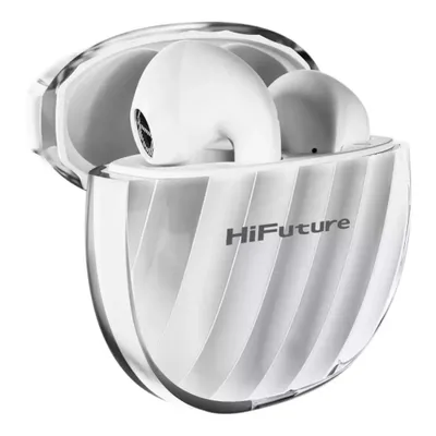 Kufje TWS HiFuture FlyBuds 3, të bardha, me kuti karikimi - 4