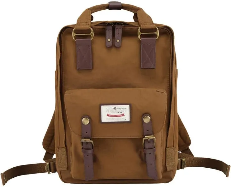 Çantë shpine Himawari 188L për laptop 14", kafe - 1