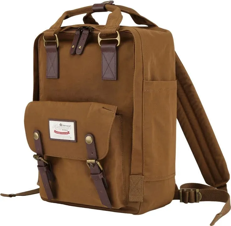 Çantë shpine Himawari 188L për laptop 14", kafe - 2