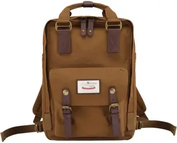 Çantë shpine Himawari 188L për laptop 14", kafe