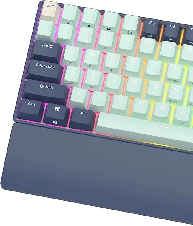 Tastierë mekanike Royal Kludge RK96 RGB, brown switch, 96 taste, blu - 6