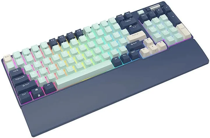 Tastierë mekanike Royal Kludge RK96 RGB, brown switch, 96 taste, blu - 7