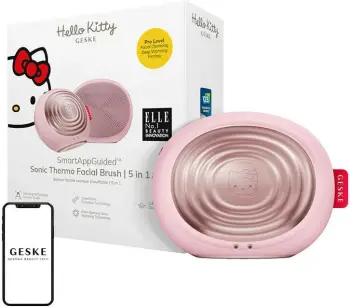 Furçë sonike për fytyrë Geske HK000008PI01 5-në-1 me aplikacion, Hello Kitty, rozë