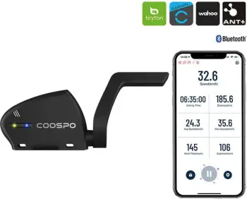 Sensor shpejtësie dhe kadence Coospo BK805 për biçikletë, Bluetooth & ANT+