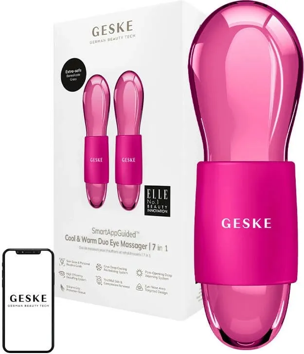 Masazhator sysh Geske Duo Cool & Warm 7in1, magenta - 1