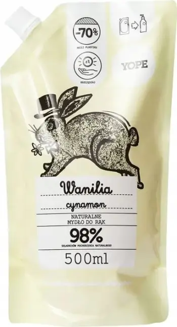 Sapun i lëngshëm Yope Vanilla and Cinnamon Refill 500ml