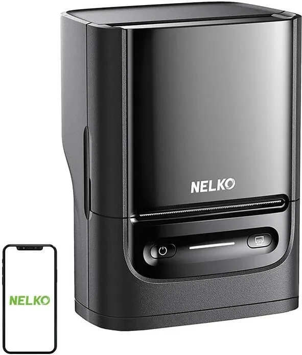 Printer etiketa termik Nelko PM220, Bluetooth, 1200 mAh, i zi - 1