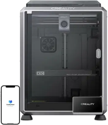 Printer 3D Creality K1C, 600mm/s, auto leveling, me kamera AI