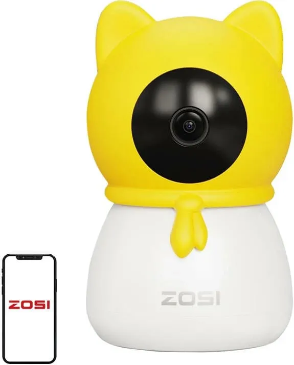 Kamerë elektronike ZOSI C516, 2.5K HD, wireless, bardhë/verdhe - 1