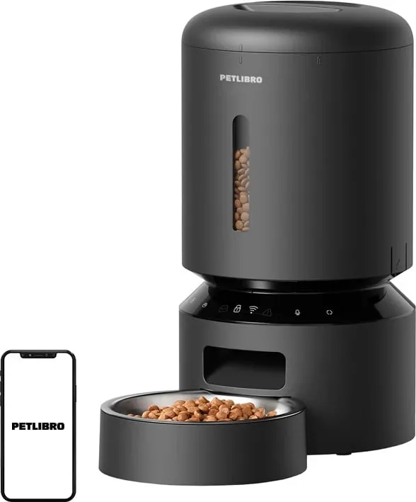 Shpërndarës ushqimi për kafshë Petlibro Granary PL-AF103-34B, 5L, i zi - 1