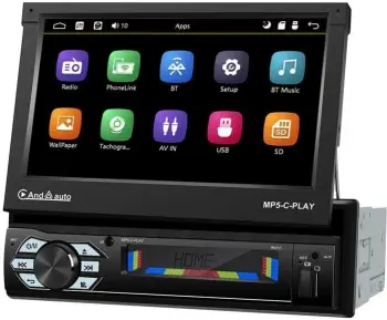 Monitor veture Podofo A3012, 7 inç, CarPlay & Android Auto, Bluetooth, Ekran me prekje, i zi