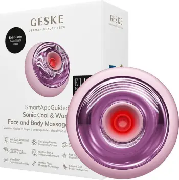 Masazhator sonic për fytyrë dhe trup Geske GK000699PK01, 9në1, i rikarikueshëm, rozë