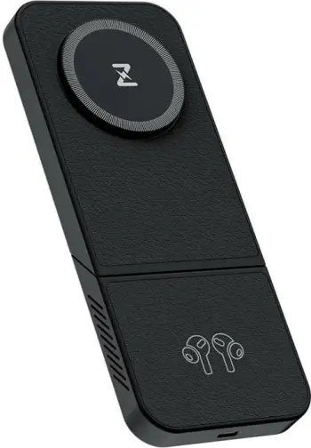 Karikues wireless INVZI MGF7B 3-në-1, 15W, i zi