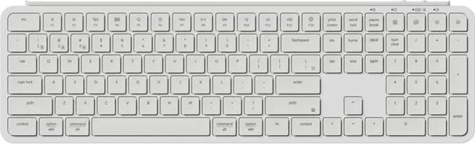 Tastierë pa tela Keychron B6 Pro, ultra e hollë, 2.4G, 109 taste, USB-C, e bardhë - 1