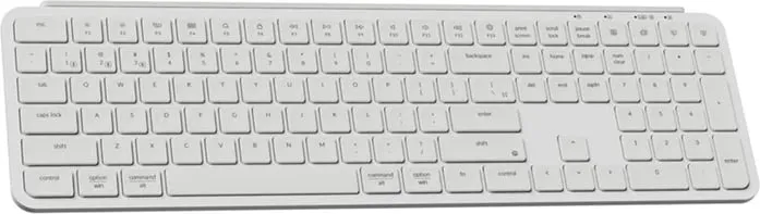 Tastierë pa tela Keychron B6 Pro, ultra e hollë, 2.4G, 109 taste, USB-C, e bardhë - 2