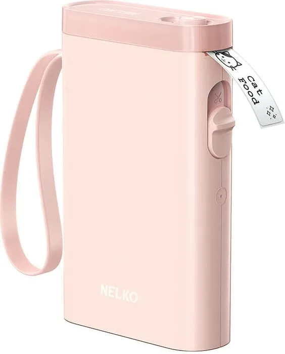 Printer etiketa termik Nelko P21, Bluetooth, 1200 mAh, Rozë - 2